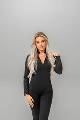 Basic jumpsuit zwart